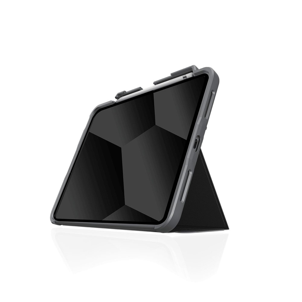 Picture of Apple iPad 10th Gen 10.9\" 2022 Case | STM Dux Plus Protection Flip Stand Case for iPad 10.9 10th Gen (Black)