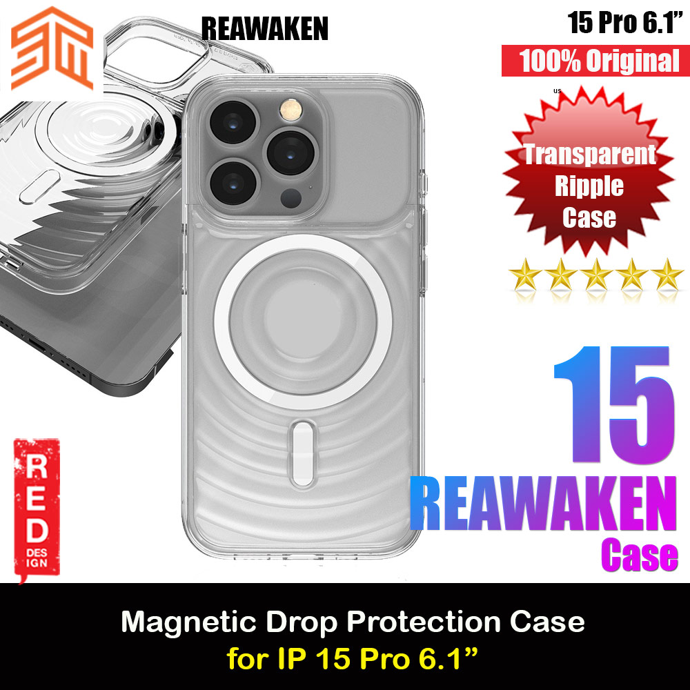 Picture of STM Reawaken Ripple Drop Magnetic Protection Transparent Case for iPhone 15 Pro 6.1 (Clear) Apple iPhone 15 Pro 6.1- Apple iPhone 15 Pro 6.1 Cases, Apple iPhone 15 Pro 6.1 Covers, iPad Cases and a wide selection of Apple iPhone 15 Pro 6.1 Accessories in Malaysia, Sabah, Sarawak and Singapore 