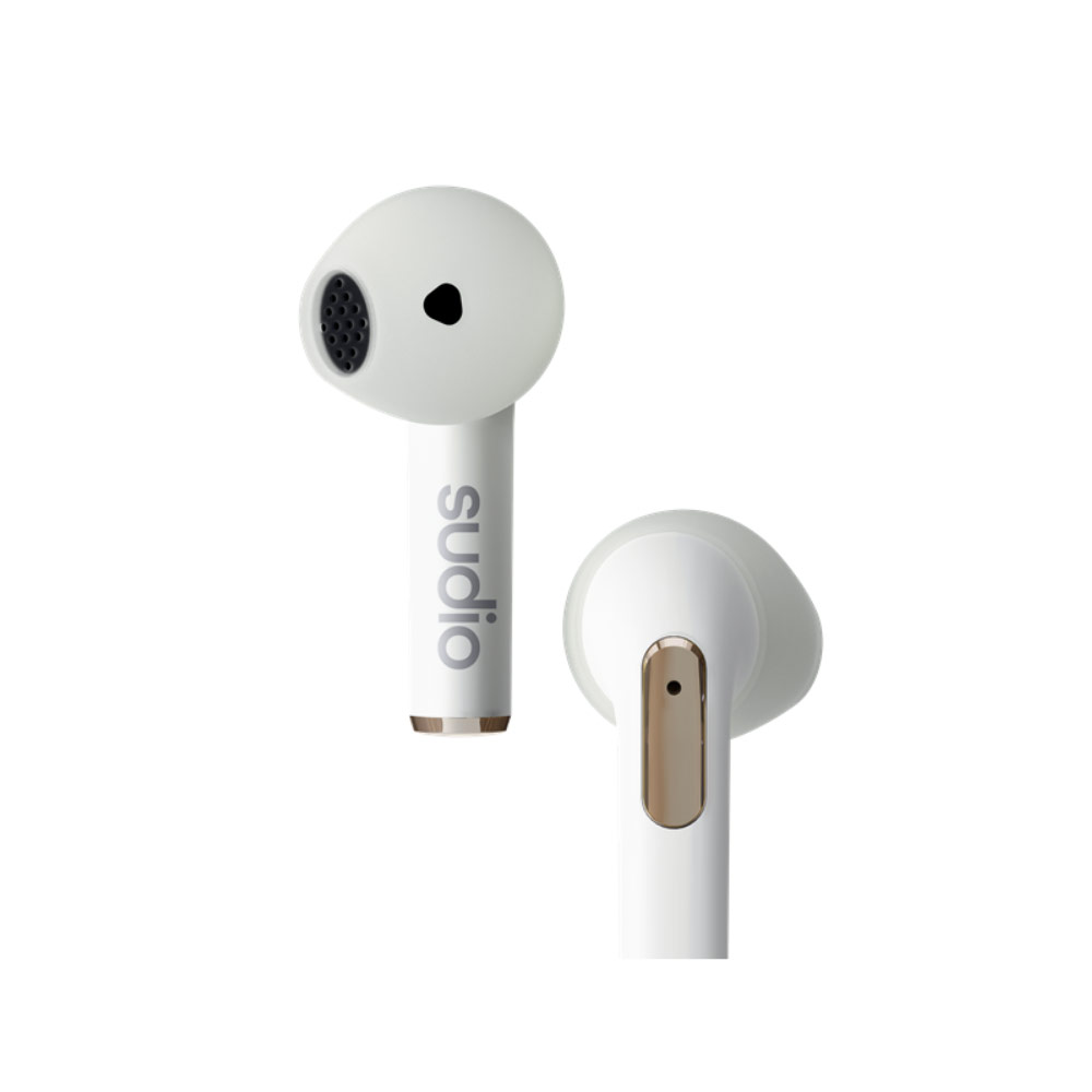 Picture of Apple iPhone 14 Pro Max 6.7  | Sudio N2 TWS True Wireless Bluetooth Earbuds Earphone Bluetooth V5.2 Splash Proof (White)