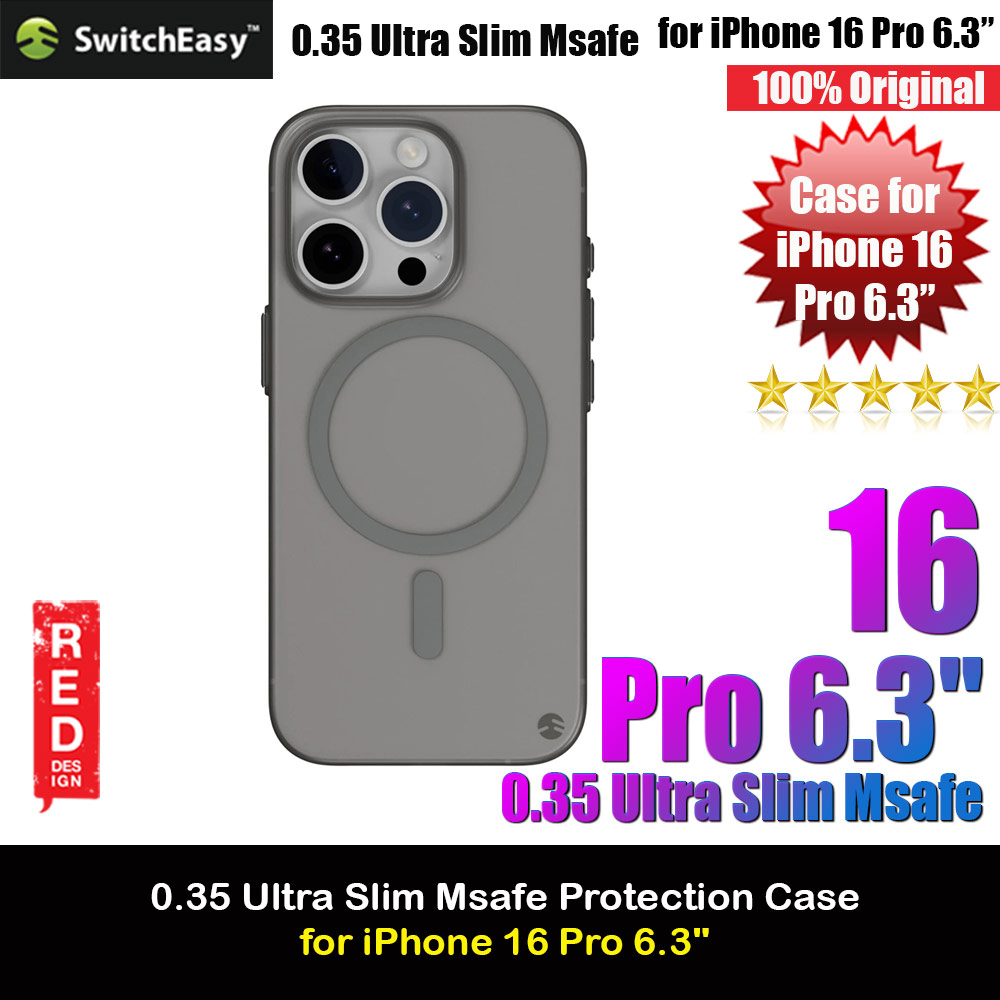 Picture of Switcheasy 0.35mm Ultra Slim Thin Msafe Magnetic Compatible Case for  iPhone 16 Pro 6.1 (Titanium) Apple iPhone 16 Pro 6.3- Apple iPhone 16 Pro 6.3 Cases, Apple iPhone 16 Pro 6.3 Covers, iPad Cases and a wide selection of Apple iPhone 16 Pro 6.3 Accessories in Malaysia, Sabah, Sarawak and Singapore 