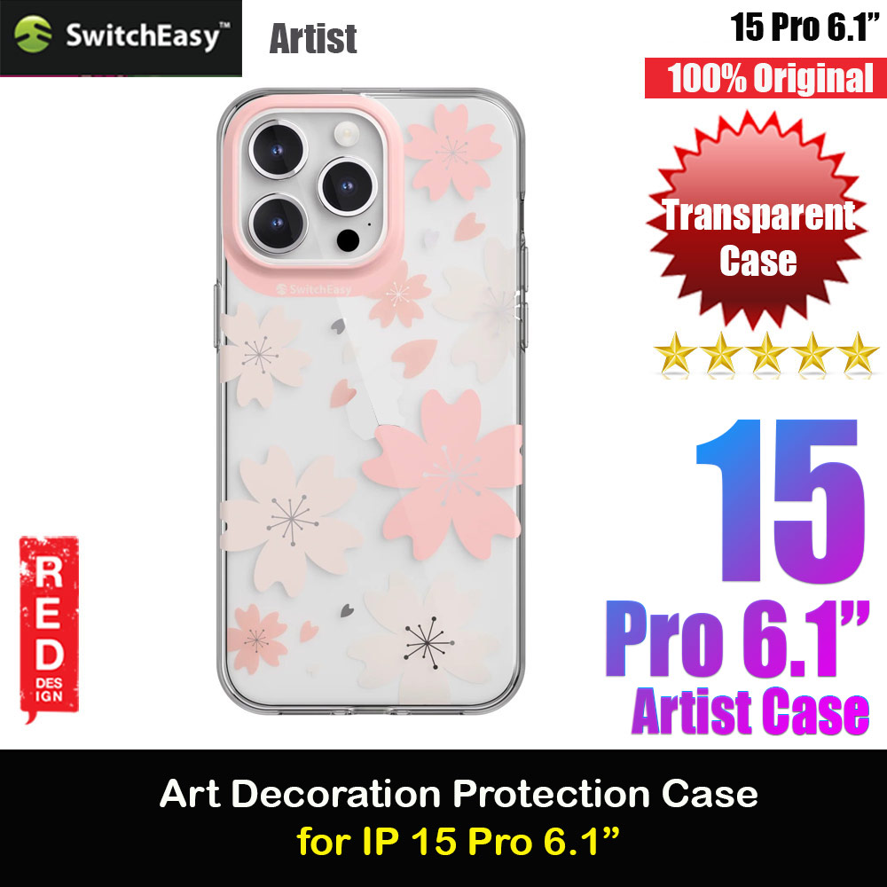 Picture of Switcheasy Artist Double In Mold Decoration Fashionable Case for Apple iPhone 15 Pro 6.1 (Blossom Pink) Apple iPhone 15 Pro 6.1- Apple iPhone 15 Pro 6.1 Cases, Apple iPhone 15 Pro 6.1 Covers, iPad Cases and a wide selection of Apple iPhone 15 Pro 6.1 Accessories in Malaysia, Sabah, Sarawak and Singapore 