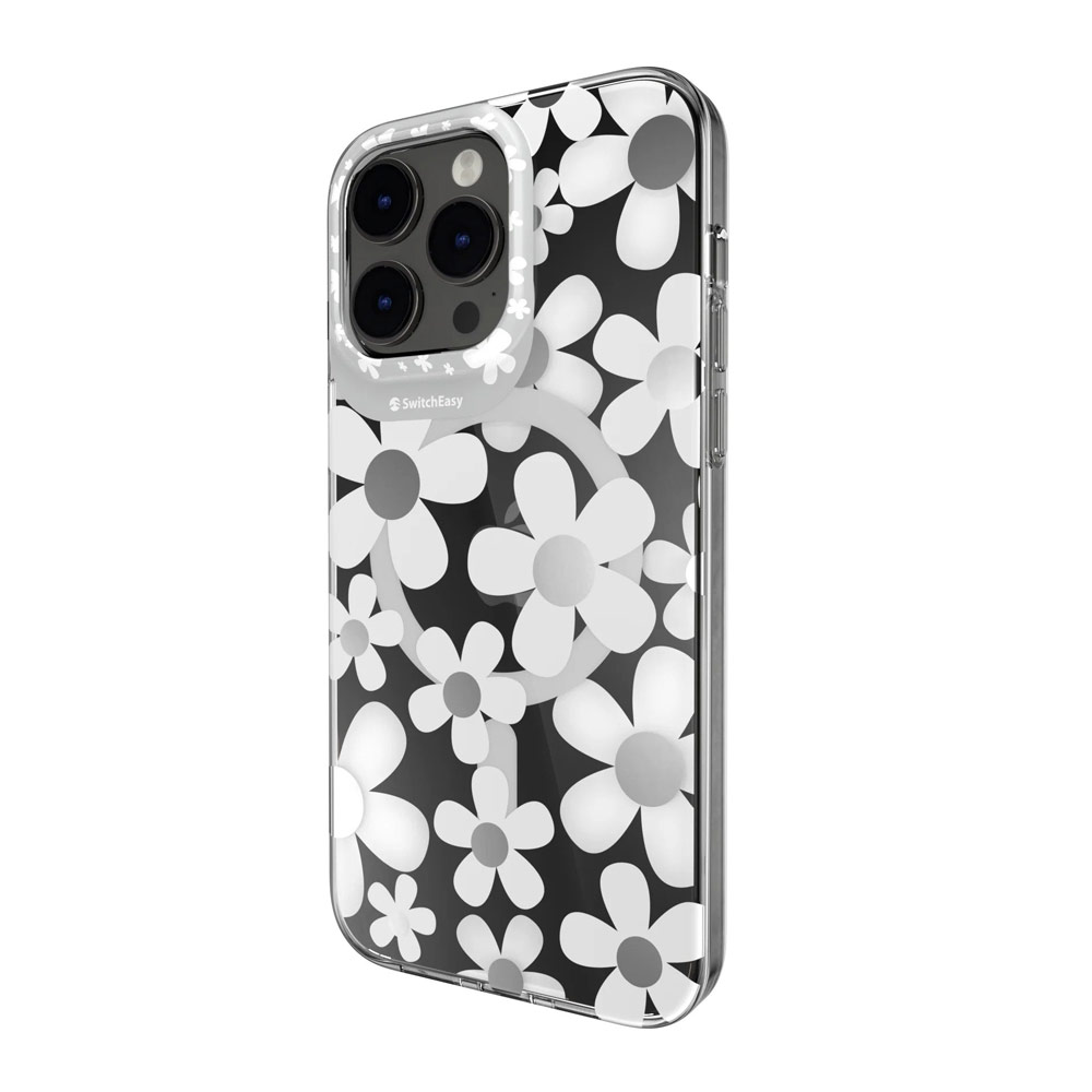 Picture of Apple iPhone 14 Pro Max 6.7 Case | Switcheasy Artist Double In Mold Decoration Fashionable Magsafe Compatible Case for Apple iPhone 14 Pro Max 6.7 (Fleur)