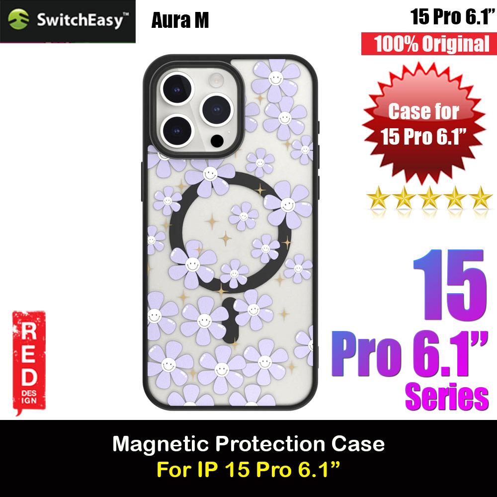 Picture of Switcheasy Aura M Printed Fashionable Magsafe Compatible Case for Apple iPhone 15 Pro 6.1 (Ceratostigma) Apple iPhone 15 Pro 6.1- Apple iPhone 15 Pro 6.1 Cases, Apple iPhone 15 Pro 6.1 Covers, iPad Cases and a wide selection of Apple iPhone 15 Pro 6.1 Accessories in Malaysia, Sabah, Sarawak and Singapore 