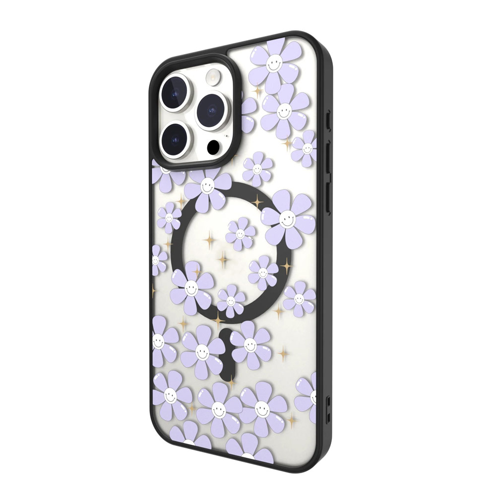 Picture of Apple iPhone 15 Pro 6.1 Case | Switcheasy Aura M Printed Fashionable Magsafe Compatible Case for Apple iPhone 15 Pro 6.1 (Ceratostigma)