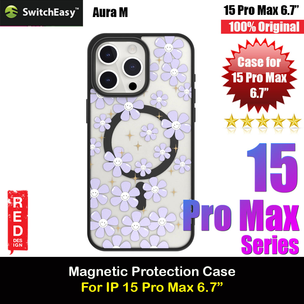 Picture of Switcheasy Aura M Printed Fashionable Magsafe Compatible Case for Apple iPhone 15 Pro Max 6.7 (Ceratostigma) Apple iPhone 15 Pro Max 6.7- Apple iPhone 15 Pro Max 6.7 Cases, Apple iPhone 15 Pro Max 6.7 Covers, iPad Cases and a wide selection of Apple iPhone 15 Pro Max 6.7 Accessories in Malaysia, Sabah, Sarawak and Singapore 