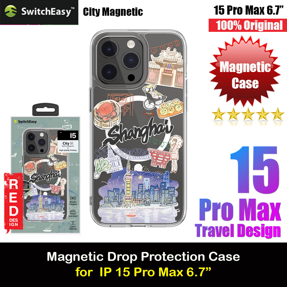 Picture of Switcheasy Travel City Double In Mold Decoration Fashionable Magsafe Compatible Case for Apple iPhone 15 Pro Max 6.7 (Shanghai) Apple iPhone 15 Pro Max 6.7- Apple iPhone 15 Pro Max 6.7 Cases, Apple iPhone 15 Pro Max 6.7 Covers, iPad Cases and a wide selection of Apple iPhone 15 Pro Max 6.7 Accessories in Malaysia, Sabah, Sarawak and Singapore 