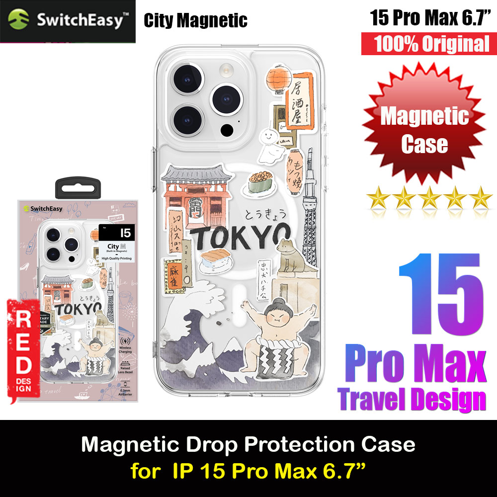 Picture of Switcheasy Travel City Double In Mold Decoration Fashionable Magsafe Compatible Case for Apple iPhone 15 Pro Max 6.7 (Tokyo) Apple iPhone 15 Pro Max 6.7- Apple iPhone 15 Pro Max 6.7 Cases, Apple iPhone 15 Pro Max 6.7 Covers, iPad Cases and a wide selection of Apple iPhone 15 Pro Max 6.7 Accessories in Malaysia, Sabah, Sarawak and Singapore 