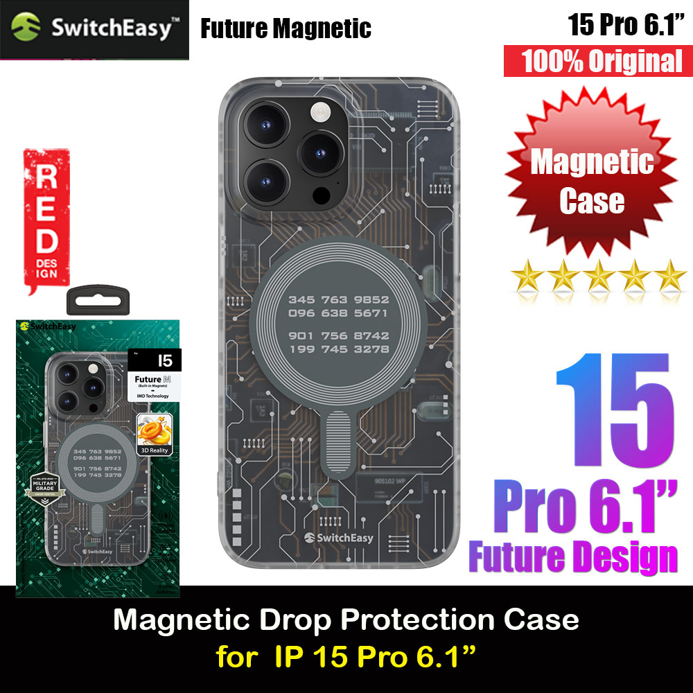 Picture of Switcheasy Future Double In Mold Decoration Fashionable Magsafe Compatible Case for Apple iPhone 15 Pro 6.1 (Circuit) Apple iPhone 15 Pro 6.1- Apple iPhone 15 Pro 6.1 Cases, Apple iPhone 15 Pro 6.1 Covers, iPad Cases and a wide selection of Apple iPhone 15 Pro 6.1 Accessories in Malaysia, Sabah, Sarawak and Singapore 