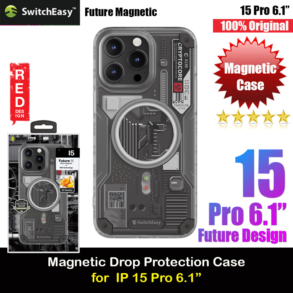 Picture of Switcheasy Future Double In Mold Decoration Fashionable Magsafe Compatible Case for Apple iPhone 15 Pro 6.1 (Mecha) Apple iPhone 15 Pro 6.1- Apple iPhone 15 Pro 6.1 Cases, Apple iPhone 15 Pro 6.1 Covers, iPad Cases and a wide selection of Apple iPhone 15 Pro 6.1 Accessories in Malaysia, Sabah, Sarawak and Singapore 