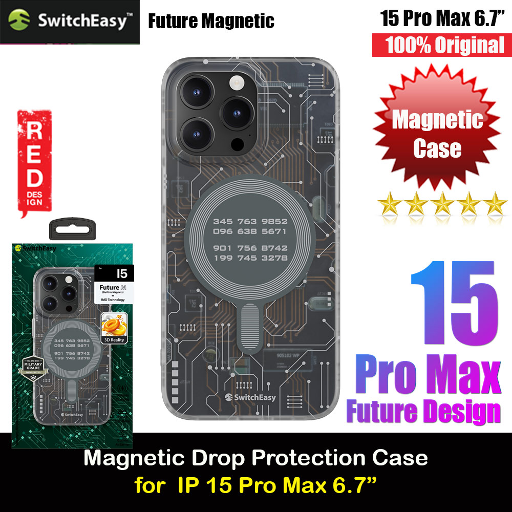 Picture of Switcheasy Future Double In Mold Decoration Fashionable Magsafe Compatible Case for Apple iPhone 15 Pro Max 6.7 (Circuit) Apple iPhone 15 Pro Max 6.7- Apple iPhone 15 Pro Max 6.7 Cases, Apple iPhone 15 Pro Max 6.7 Covers, iPad Cases and a wide selection of Apple iPhone 15 Pro Max 6.7 Accessories in Malaysia, Sabah, Sarawak and Singapore 