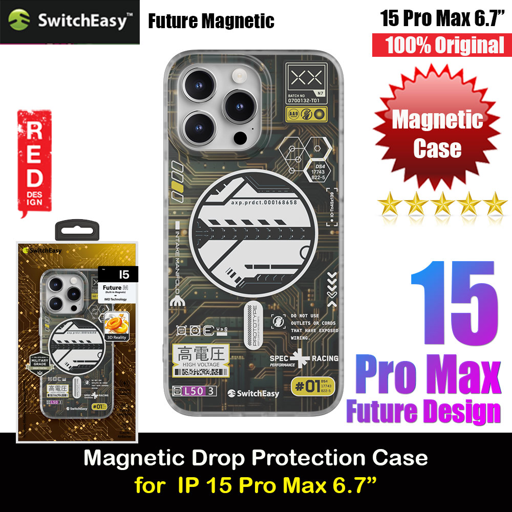 Picture of Switcheasy Future Double In Mold Decoration Fashionable Magsafe Compatible Case for Apple iPhone 15 Pro Max 6.7 (Cyber) Apple iPhone 15 Pro Max 6.7- Apple iPhone 15 Pro Max 6.7 Cases, Apple iPhone 15 Pro Max 6.7 Covers, iPad Cases and a wide selection of Apple iPhone 15 Pro Max 6.7 Accessories in Malaysia, Sabah, Sarawak and Singapore 