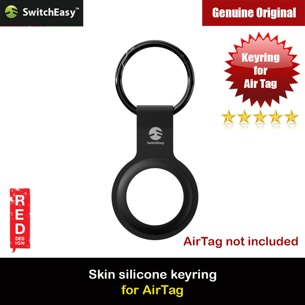 Picture of Switcheasy Skin Silicone Keyring for Apple AirTag (Black) Apple Air Tag- Apple Air Tag Cases, Apple Air Tag Covers, iPad Cases and a wide selection of Apple Air Tag Accessories in Malaysia, Sabah, Sarawak and Singapore 