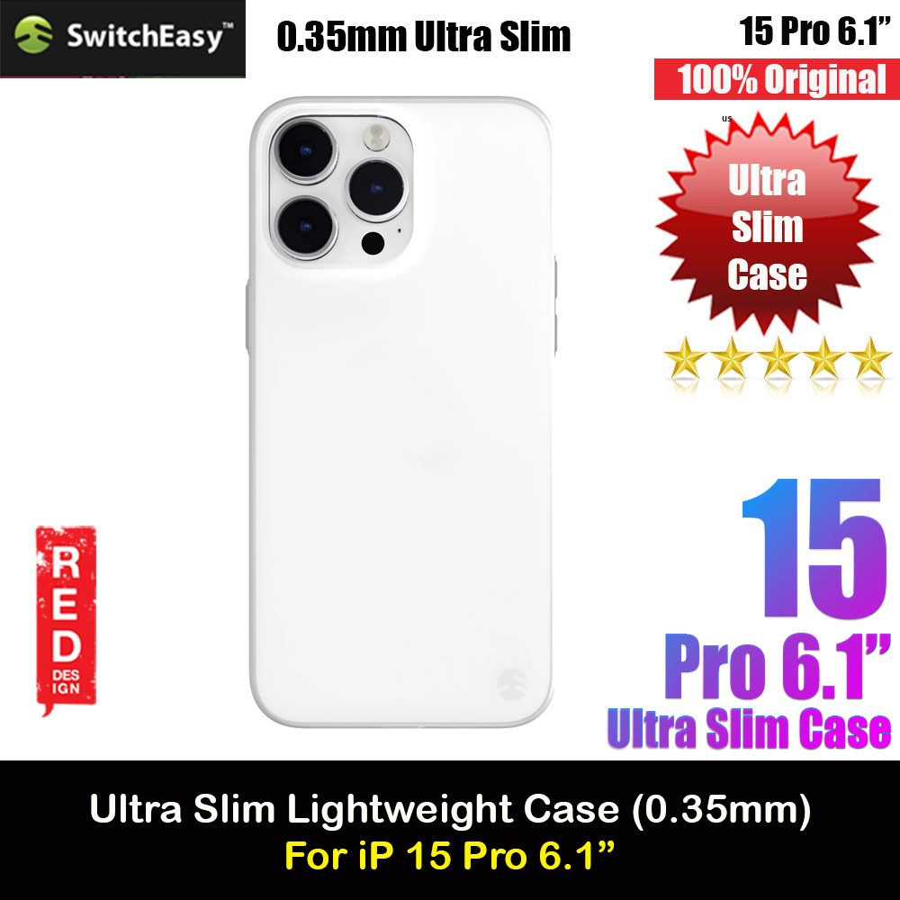 Picture of Switcheasy 0.35mm Ultra Slim Thin Case for  iPhone 15 Pro 6.1 (White) Apple iPhone 15 Pro 6.1- Apple iPhone 15 Pro 6.1 Cases, Apple iPhone 15 Pro 6.1 Covers, iPad Cases and a wide selection of Apple iPhone 15 Pro 6.1 Accessories in Malaysia, Sabah, Sarawak and Singapore 