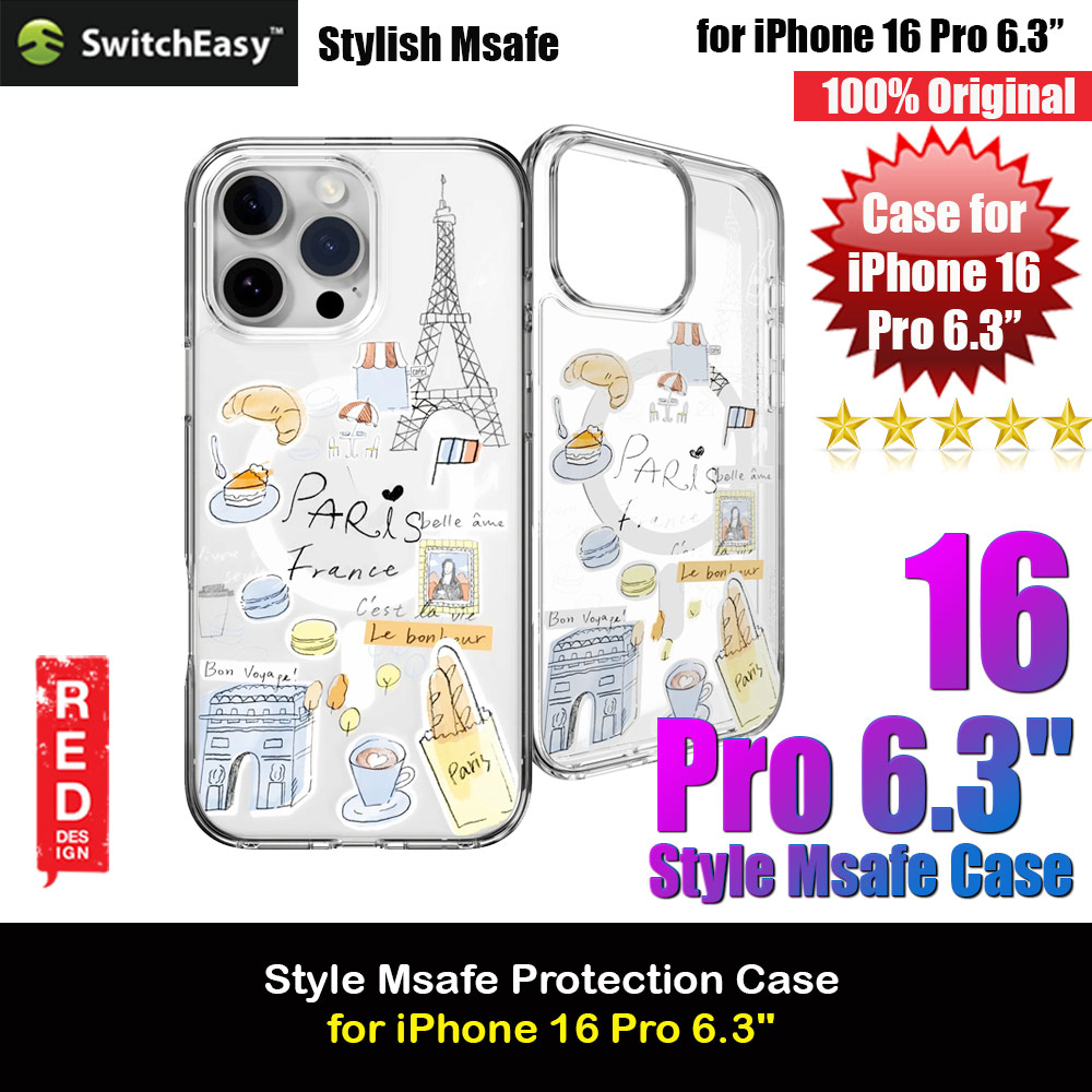 Picture of Switcheasy Style M Travel City Fashionable Magsafe Compatible Case for iPhone 16 Pro 6.3 (Paris) Apple iPhone 16 Pro 6.3- Apple iPhone 16 Pro 6.3 Cases, Apple iPhone 16 Pro 6.3 Covers, iPad Cases and a wide selection of Apple iPhone 16 Pro 6.3 Accessories in Malaysia, Sabah, Sarawak and Singapore 