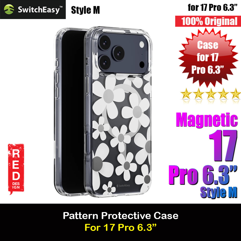 Picture of Switcheasy FleurM M 3D Flower Fashionable Magsafe Compatible Case for iPhone 17 Pro 6.3 (White) Apple iPhone 17 Pro 6.3- Apple iPhone 17 Pro 6.3 Cases, Apple iPhone 17 Pro 6.3 Covers, iPad Cases and a wide selection of Apple iPhone 17 Pro 6.3 Accessories in Malaysia, Sabah, Sarawak and Singapore 