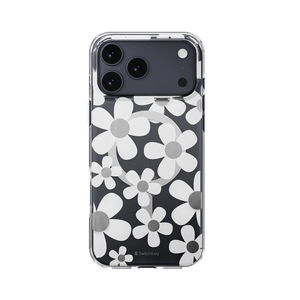 Picture of Apple iPhone 17 Pro 6.3 Case | Switcheasy FleurM M 3D Flower Fashionable Magsafe Compatible Case for iPhone 17 Pro 6.3 (White)