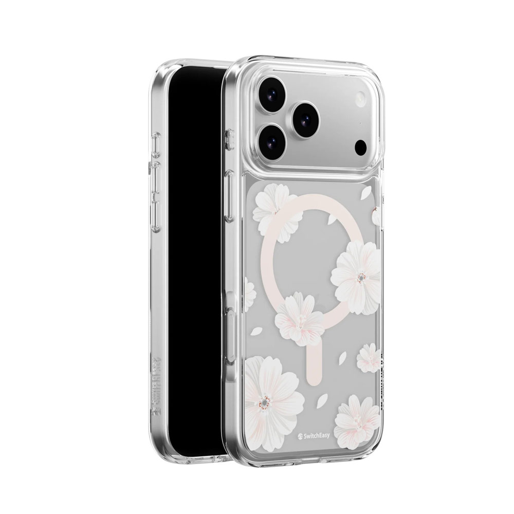 Picture of Apple iPhone 17 Pro Max 6.9 Case | Switcheasy Style M Pattern Fashionable Magsafe Compatible Case for iPhone 17 Pro Max 6.9 (Flower)