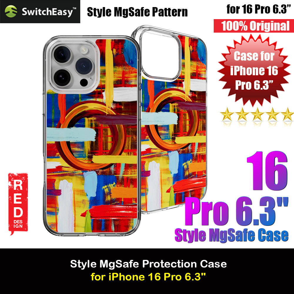 Picture of Switcheasy Style M Color Fashionable Magsafe Compatible Case for iPhone 16 Pro 6.3 (Painting) Apple iPhone 16 Pro 6.3- Apple iPhone 16 Pro 6.3 Cases, Apple iPhone 16 Pro 6.3 Covers, iPad Cases and a wide selection of Apple iPhone 16 Pro 6.3 Accessories in Malaysia, Sabah, Sarawak and Singapore 