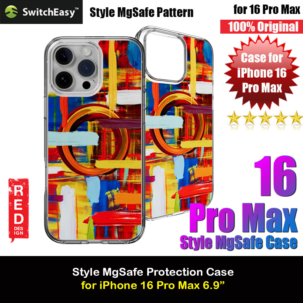 Picture of Switcheasy Style M Color Fashionable Magsafe Compatible Case for iPhone 16 Pro Max 6.9 (Painting) Apple iPhone 16 Pro Max 6.9- Apple iPhone 16 Pro Max 6.9 Cases, Apple iPhone 16 Pro Max 6.9 Covers, iPad Cases and a wide selection of Apple iPhone 16 Pro Max 6.9 Accessories in Malaysia, Sabah, Sarawak and Singapore 