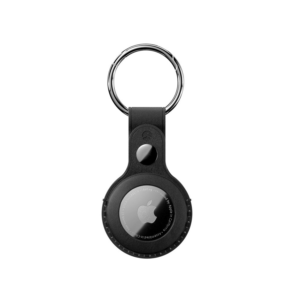 Picture of Apple Air Tag  | Switcheasy Wrap Leather Keyring for Apple AirTag (Black)