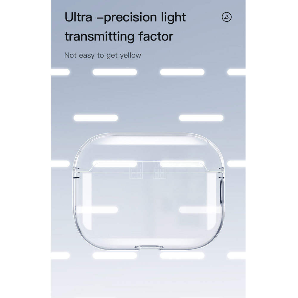 Picture of Apple Airpods Pro 2 Case | Totu Thin Drop Protection TPU Soft Transparent Case for Promate Harmoni (Clear)