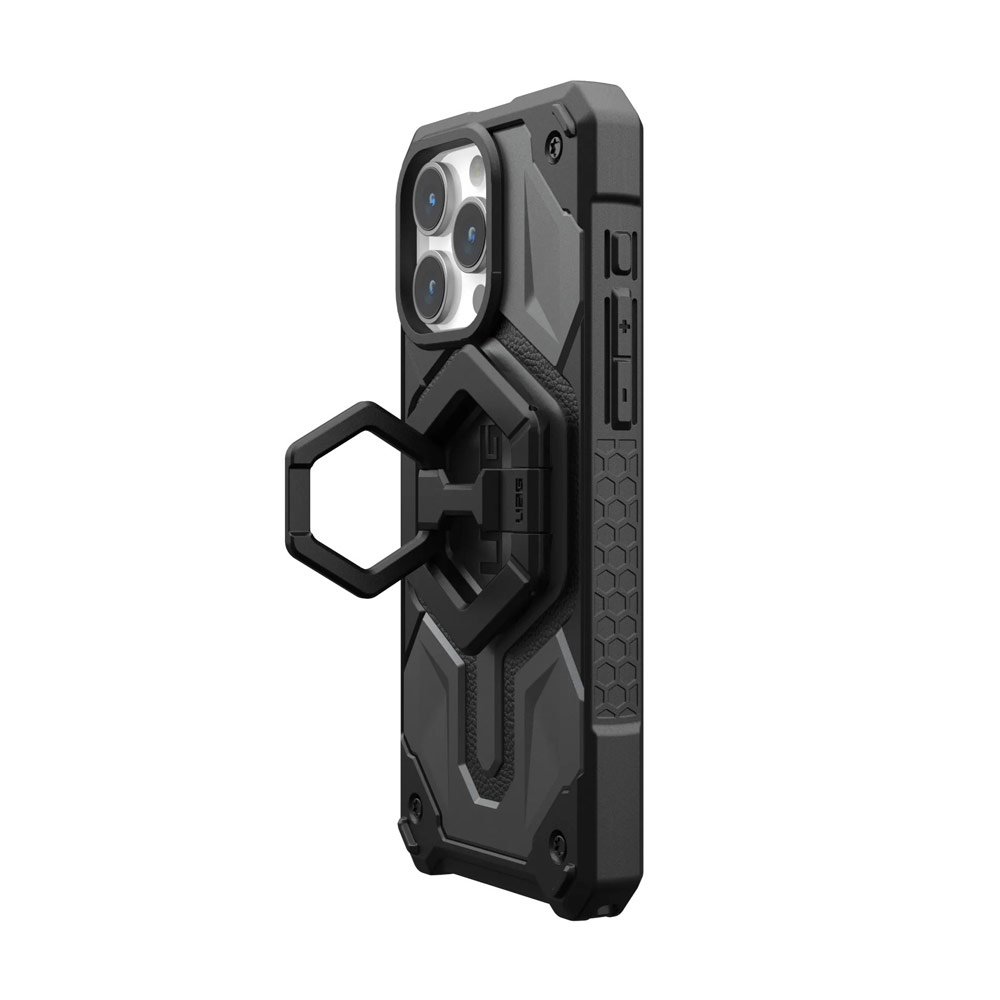 Picture of UAG Magnetic Ring Stand Holder Phone Grip and Kickstand Stand Compatible with Magsafe (Black Black)