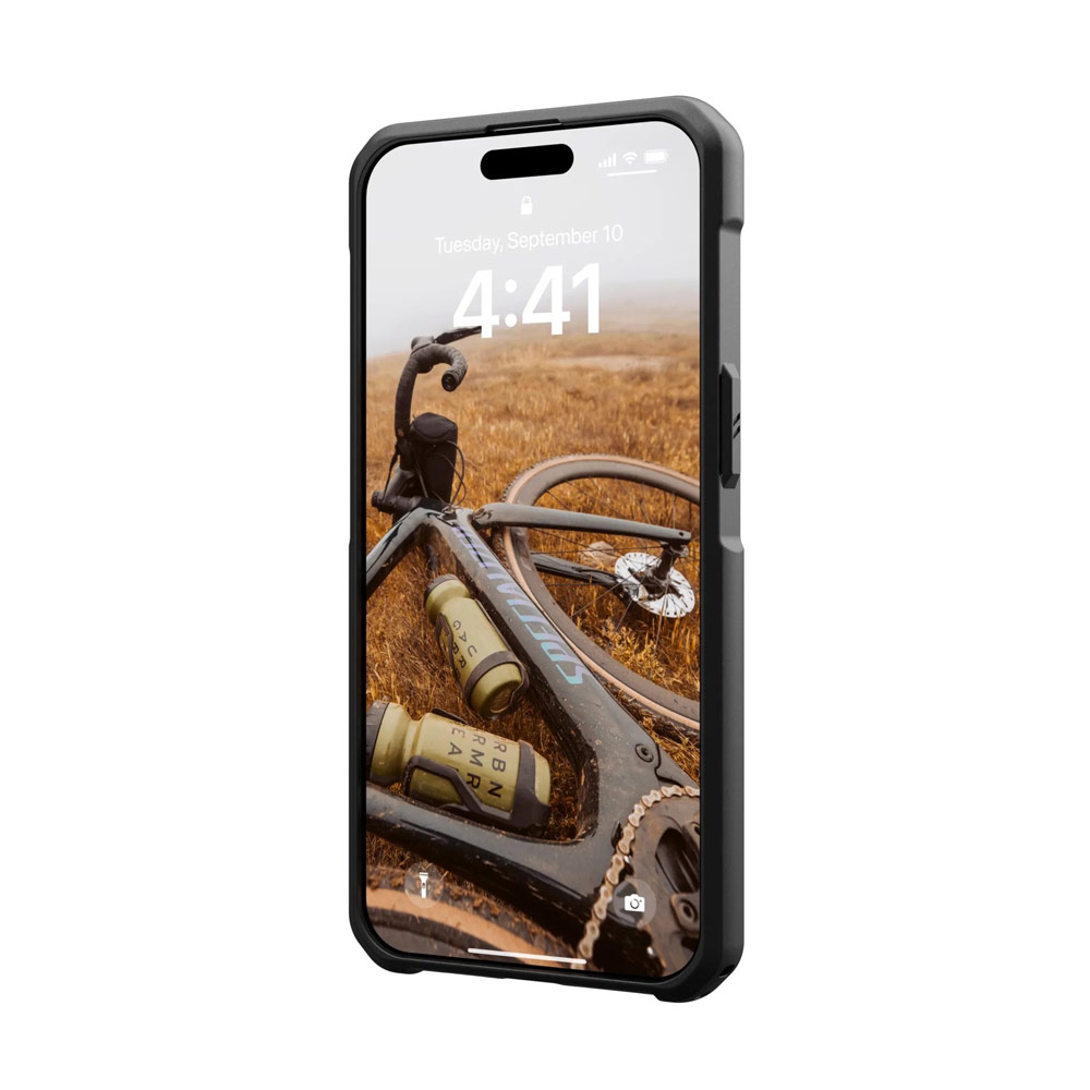 Picture of Apple iPhone 15 Pro Max 6.7 Case | UAG Metropolis LT Magsafe Drop Proof Shock Absorbing Drop Protection Case for iPhone 15 Pro Max 6.7 (Kevlar Black)
