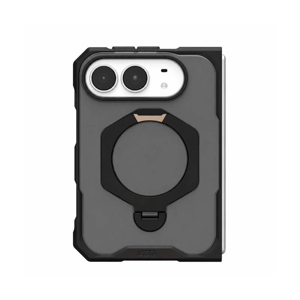 Picture of Apple iPhone Duo Case | UAG Mouve XTE Rotatable Metal Kickstand Magnetic Drop Protection Case for iPhone Duo - Ash