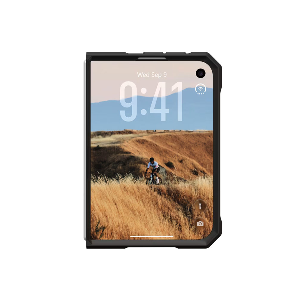 Picture of Apple iPhone Duo Case | UAG Mouve XTE Rotatable Metal Kickstand Magnetic Drop Protection Case for iPhone Duo - Ash