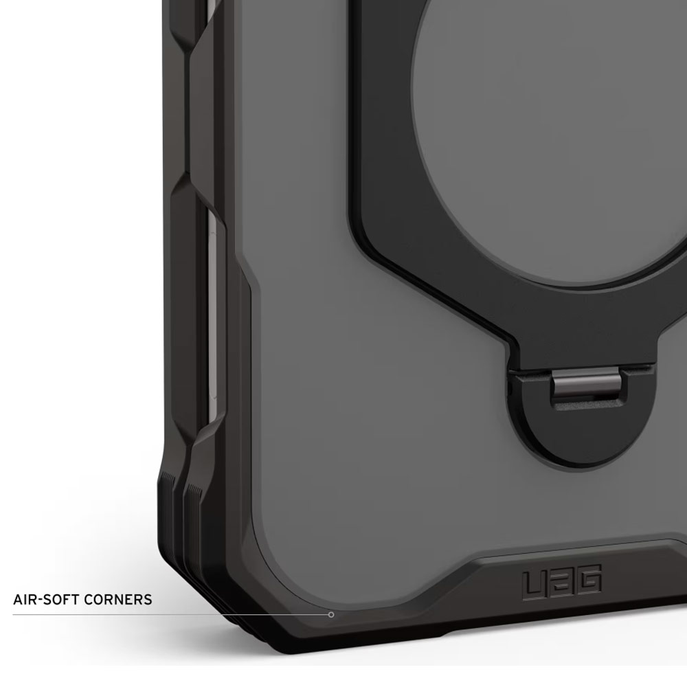 Picture of Apple iPhone Duo Case | UAG Mouve XTE Rotatable Metal Kickstand Magnetic Drop Protection Case for iPhone Duo - Ash