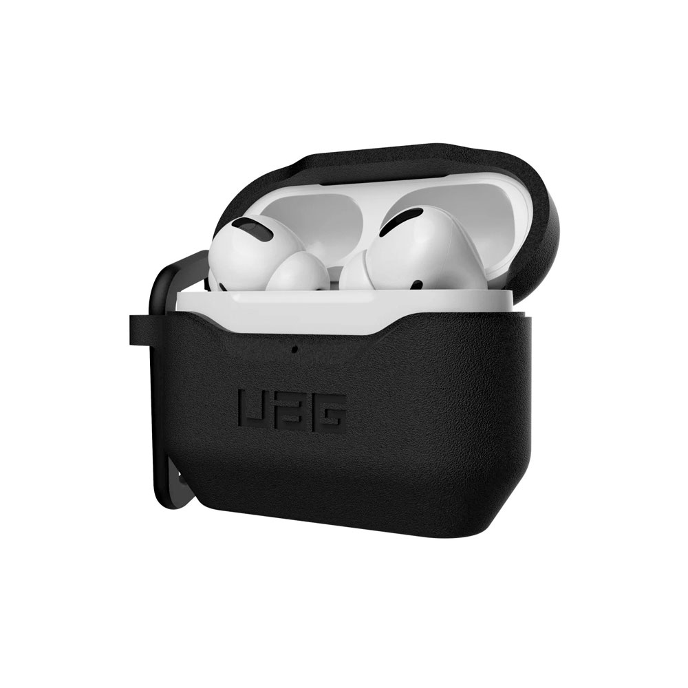 Picture of Apple Airpods Pro Case | UAG Standard Issue Silicone Case with Detachable Carabiner for Airpods Pro (Black)