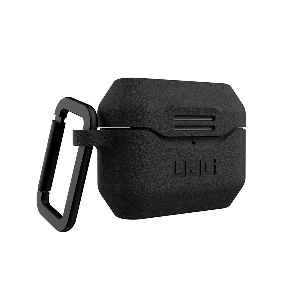 Picture of Apple Airpods Pro Case | UAG Standard Issue Silicone Case with Detachable Carabiner for Airpods Pro (Black)