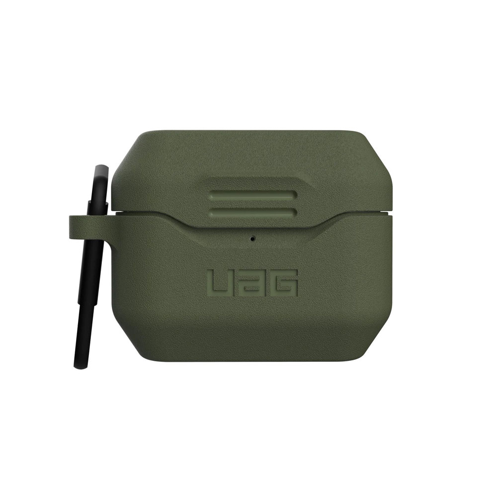 Picture of Apple Airpods Pro Case | UAG Standard Issue Silicone Case with Detachable Carabiner for Airpods Pro (Olive)