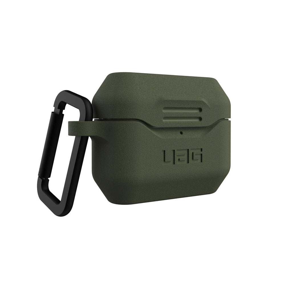 Picture of Apple Airpods Pro Case | UAG Standard Issue Silicone Case with Detachable Carabiner for Airpods Pro (Olive)