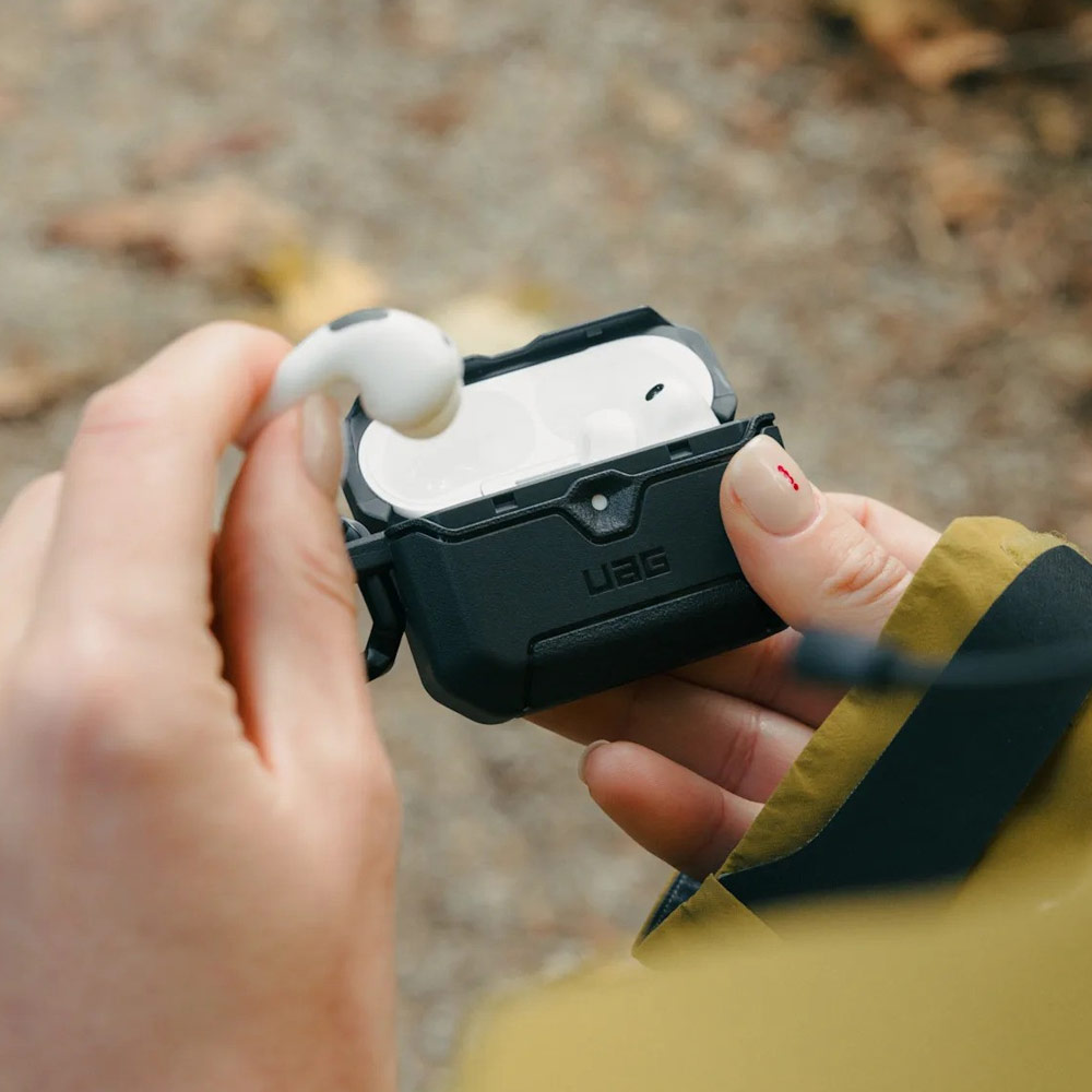 Picture of Apple Airpods Pro 3 Case | UAG Scout Rugged Case with Carabiner for Apple Airpods Pro 3 (Black)