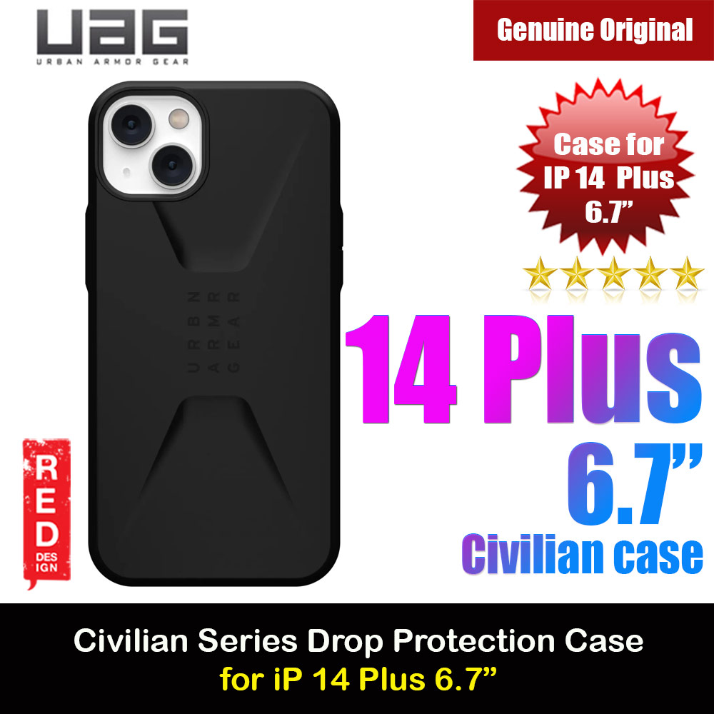 Picture of UAG Civilian Drop Proof Protection Case for iPhone 14 Plus 6.7 (Black) Apple iPhone 14 Plus 6.7- Apple iPhone 14 Plus 6.7 Cases, Apple iPhone 14 Plus 6.7 Covers, iPad Cases and a wide selection of Apple iPhone 14 Plus 6.7 Accessories in Malaysia, Sabah, Sarawak and Singapore 