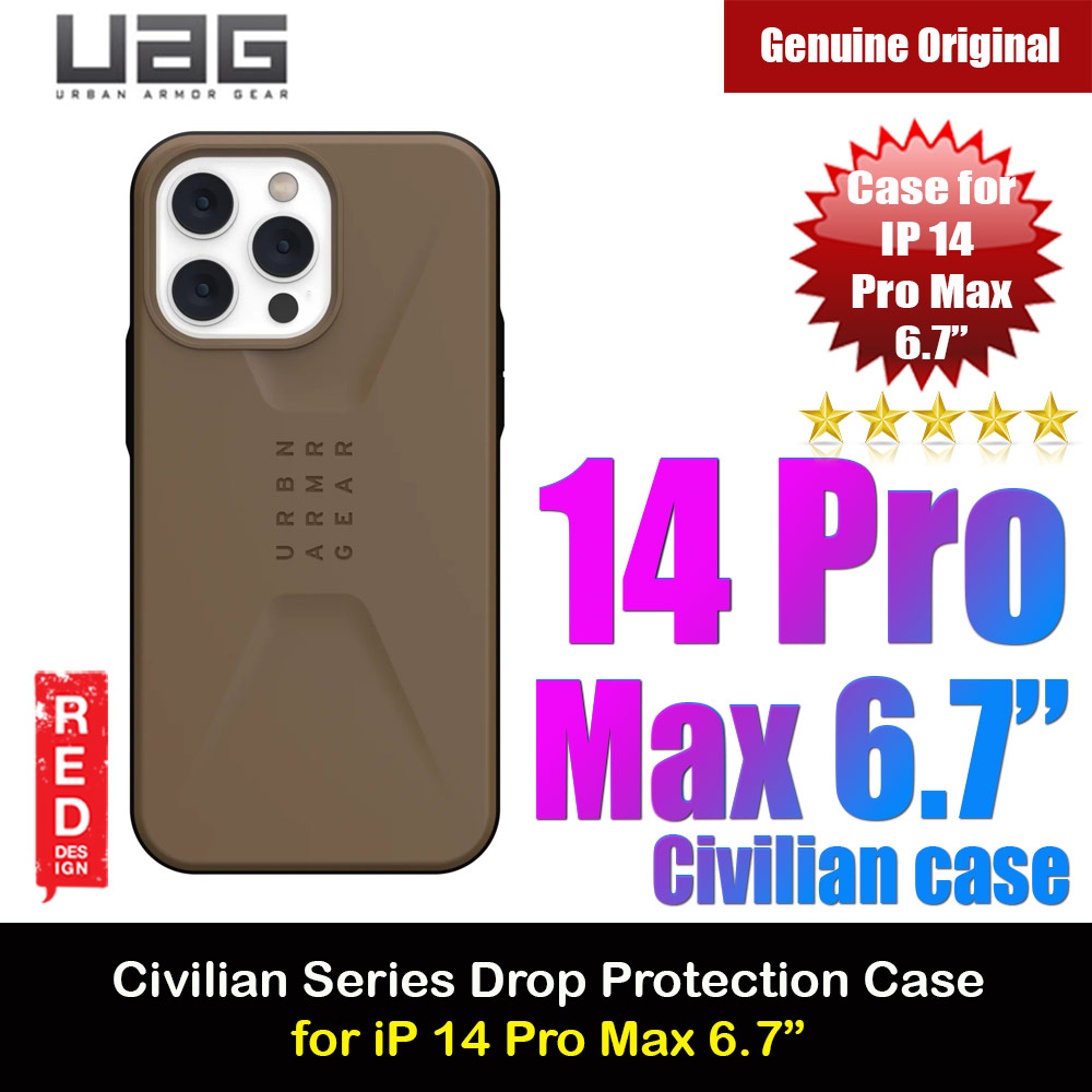 Picture of UAG Civilian Drop Proof Protection Case for iPhone 14 Pro Max 6.7 (Dark Earth) Apple iPhone 14 Pro Max 6.7- Apple iPhone 14 Pro Max 6.7 Cases, Apple iPhone 14 Pro Max 6.7 Covers, iPad Cases and a wide selection of Apple iPhone 14 Pro Max 6.7 Accessories in Malaysia, Sabah, Sarawak and Singapore 