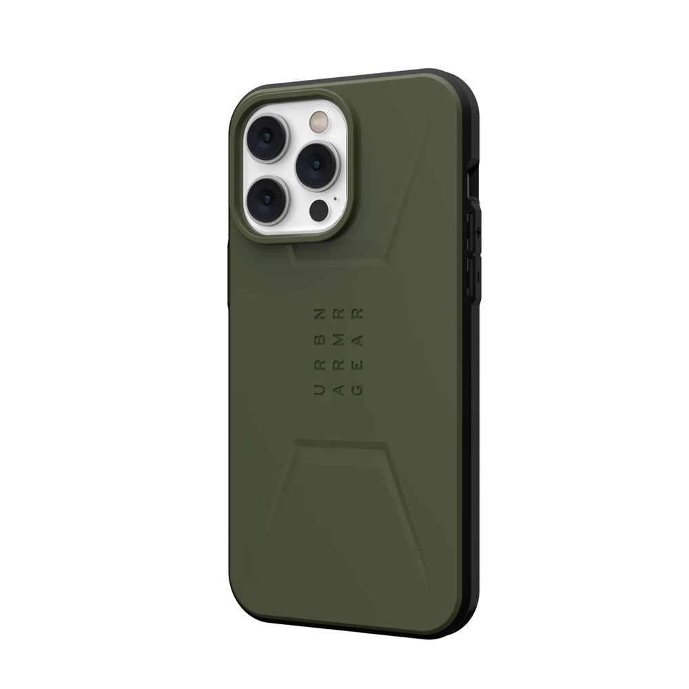 Picture of Apple iPhone 14 Pro Max 6.7 Case | UAG Civilian Drop Proof Protection Case with Magsafe Compatible for iPhone 14 Pro Max 6.7 (Olive)