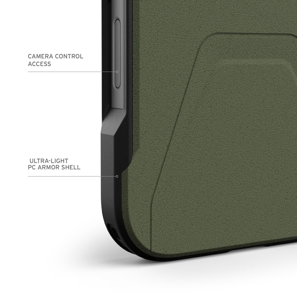 Picture of Apple iPhone 16 Pro Max 6.9 Case | UAG Civilian Magsafe Drop Proof Shock Absorbing Drop Protection Case Case for iPhone 16 Pro Max 6.9 (Olive Drab)