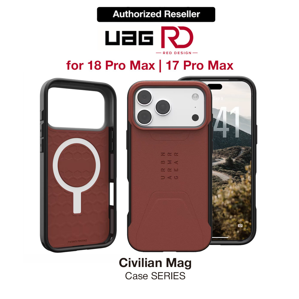 Picture of UAG Civilian Magsafe Protection Case for iPhone 18 Pro Max  iPhone 17 Pro Max - Burgundy Apple iPhone 18 Pro Max- Apple iPhone 18 Pro Max Cases, Apple iPhone 18 Pro Max Covers, iPad Cases and a wide selection of Apple iPhone 18 Pro Max Accessories in Malaysia, Sabah, Sarawak and Singapore 