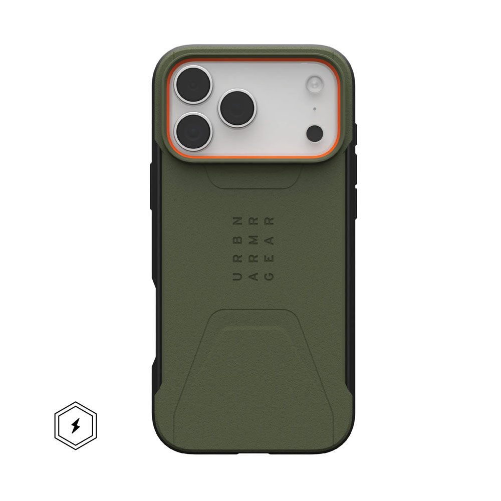 Picture of Apple iPhone 17 Pro Max 6.9 Case | UAG Civilian Magsafe Drop Proof Shock Absorbing Drop Protection Case Case for iPhone 17 Pro Max 6.9 (Olive)