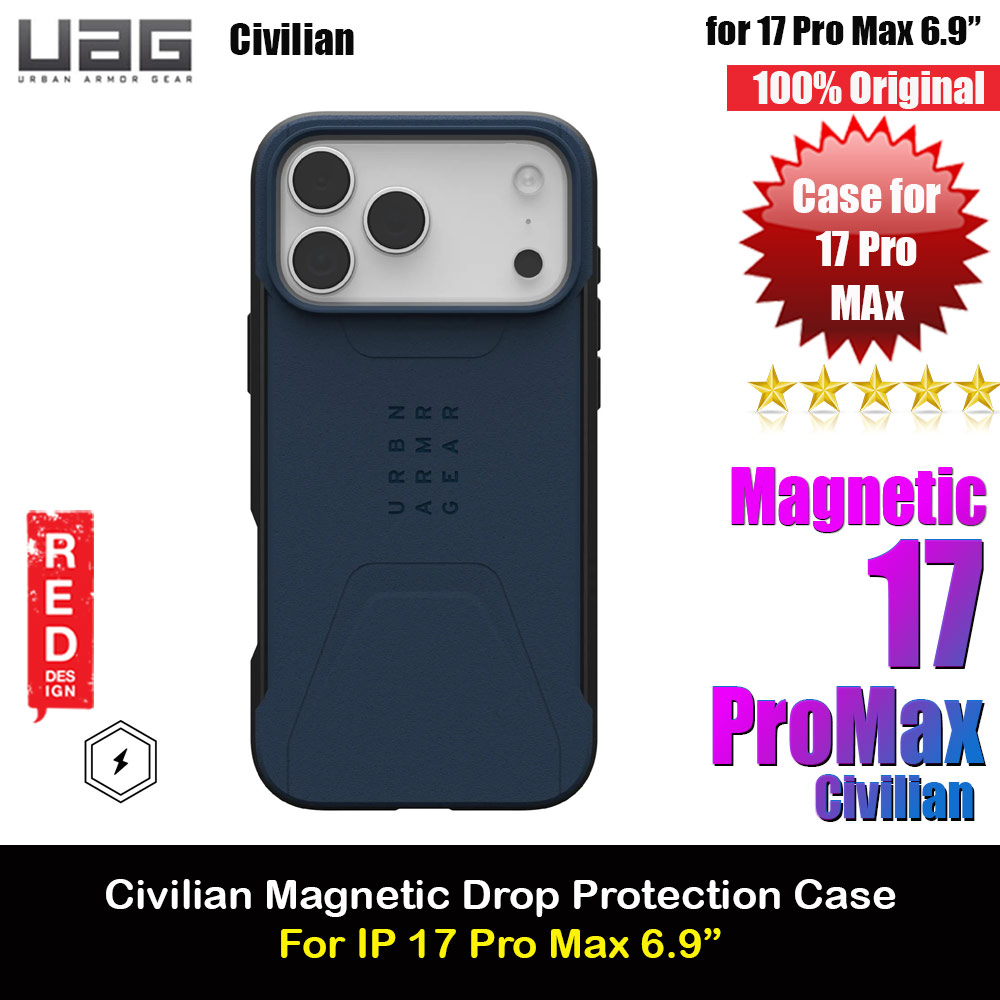 Picture of UAG Civilian Magsafe Drop Proof Shock Absorbing Drop Protection Case Case for iPhone 17 Pro Max 6.9 (Mallard) Apple iPhone 17 Pro Max 6.9- Apple iPhone 17 Pro Max 6.9 Cases, Apple iPhone 17 Pro Max 6.9 Covers, iPad Cases and a wide selection of Apple iPhone 17 Pro Max 6.9 Accessories in Malaysia, Sabah, Sarawak and Singapore 