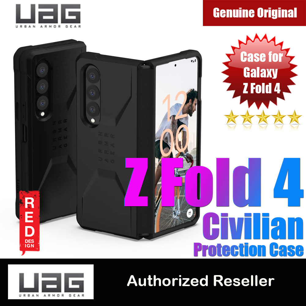 Picture of UAG Civilian Series Drop Protection Case with Hinge Protection for Samsung Galaxy Z Fold 4 (Black) Samsung Galaxy Z Fold 4- Samsung Galaxy Z Fold 4 Cases, Samsung Galaxy Z Fold 4 Covers, iPad Cases and a wide selection of Samsung Galaxy Z Fold 4 Accessories in Malaysia, Sabah, Sarawak and Singapore 