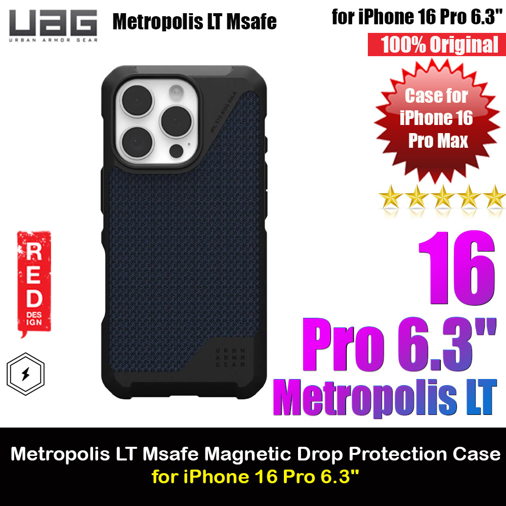 Picture of UAG Metropolis LT Magsafe Drop Proof Shock Absorbing Drop Protection Case for iPhone 16 Pro 6.3 (Kevlar Mallard) Apple iPhone 16 Pro 6.3- Apple iPhone 16 Pro 6.3 Cases, Apple iPhone 16 Pro 6.3 Covers, iPad Cases and a wide selection of Apple iPhone 16 Pro 6.3 Accessories in Malaysia, Sabah, Sarawak and Singapore 