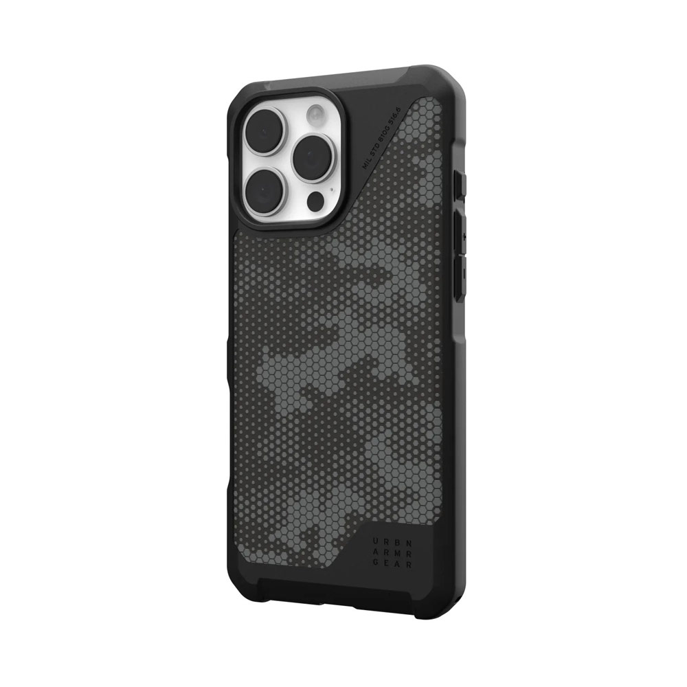 Picture of Apple iPhone 16 Pro Max 6.9 Case | UAG Metropolis LT Magsafe Drop Proof Shock Absorbing Drop Protection Case for iPhone 16 Pro Max 6.9 (Kevlar Camo Graphite)