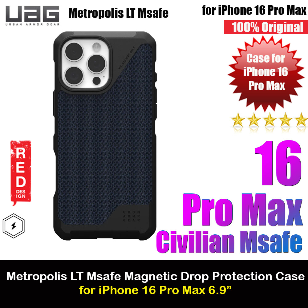 Picture of UAG Metropolis LT Magsafe Drop Proof Shock Absorbing Drop Protection Case for iPhone 16 Pro Max 6.9 (Kevlar Mallard) Apple iPhone 16 Pro Max 6.9- Apple iPhone 16 Pro Max 6.9 Cases, Apple iPhone 16 Pro Max 6.9 Covers, iPad Cases and a wide selection of Apple iPhone 16 Pro Max 6.9 Accessories in Malaysia, Sabah, Sarawak and Singapore 