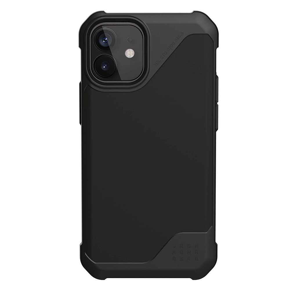 Picture of Apple iPhone 12 mini 5.4  | UAG Urban Armor Gear Metropolis LT Feather Light Heavy Duty Shockproof Slim Rugged Series for iPhone 12 Mini 5.4 (PU Black)