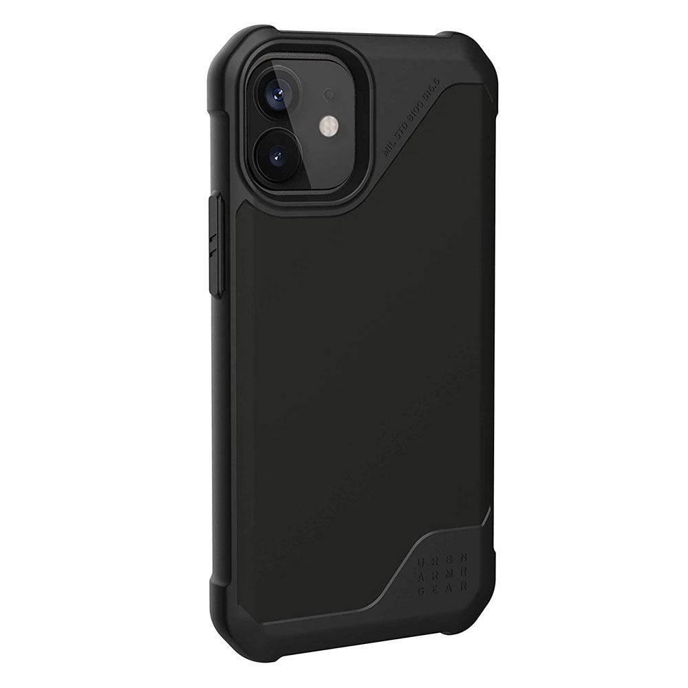 Picture of Apple iPhone 12 mini 5.4  | UAG Urban Armor Gear Metropolis LT Feather Light Heavy Duty Shockproof Slim Rugged Series for iPhone 12 Mini 5.4 (PU Black)