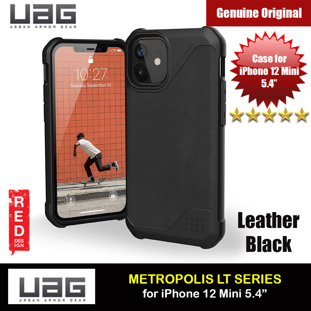 Picture of UAG Urban Armor Gear Metropolis LT Feather Light Heavy Duty Shockproof Slim Rugged Series for iPhone 12 Mini 5.4 (Leather Black) Apple iPhone 12 mini 5.4- Apple iPhone 12 mini 5.4 Cases, Apple iPhone 12 mini 5.4 Covers, iPad Cases and a wide selection of Apple iPhone 12 mini 5.4 Accessories in Malaysia, Sabah, Sarawak and Singapore 