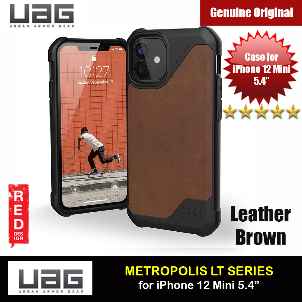 Picture of UAG Urban Armor Gear Metropolis LT Feather Light Heavy Duty Shockproof Slim Rugged Series for iPhone 12 Mini 5.4 (Leather Brown) Apple iPhone 12 mini 5.4- Apple iPhone 12 mini 5.4 Cases, Apple iPhone 12 mini 5.4 Covers, iPad Cases and a wide selection of Apple iPhone 12 mini 5.4 Accessories in Malaysia, Sabah, Sarawak and Singapore 